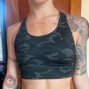Fabletics Camo Sports Bra (XS)